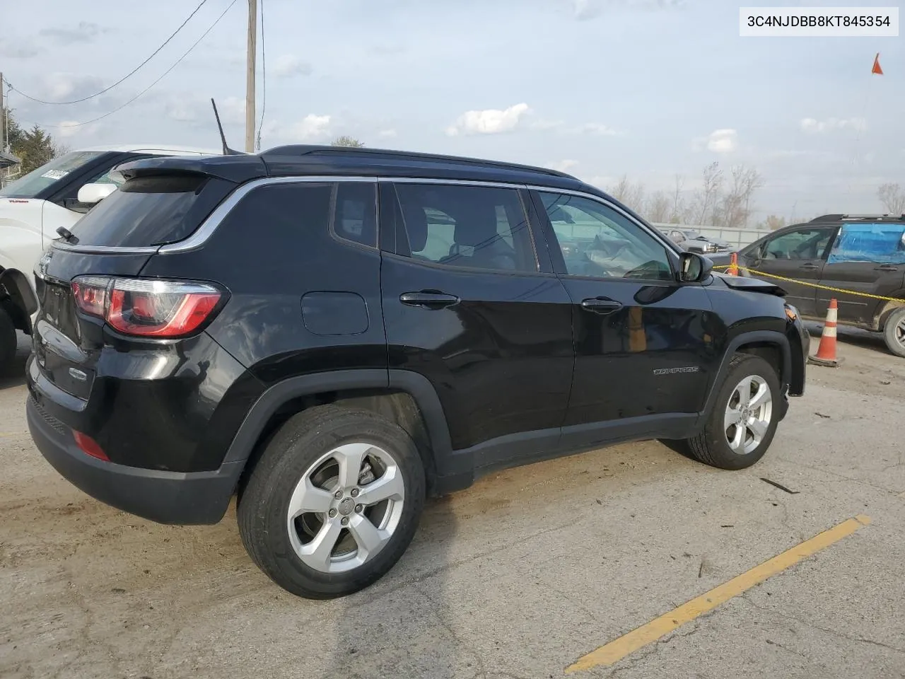 2019 Jeep Compass Latitude VIN: 3C4NJDBB8KT845354 Lot: 78408434