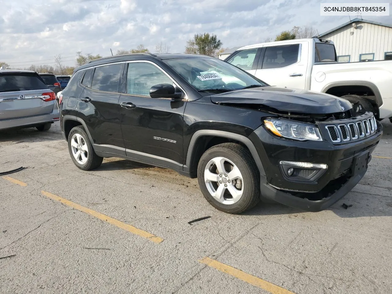 2019 Jeep Compass Latitude VIN: 3C4NJDBB8KT845354 Lot: 78408434