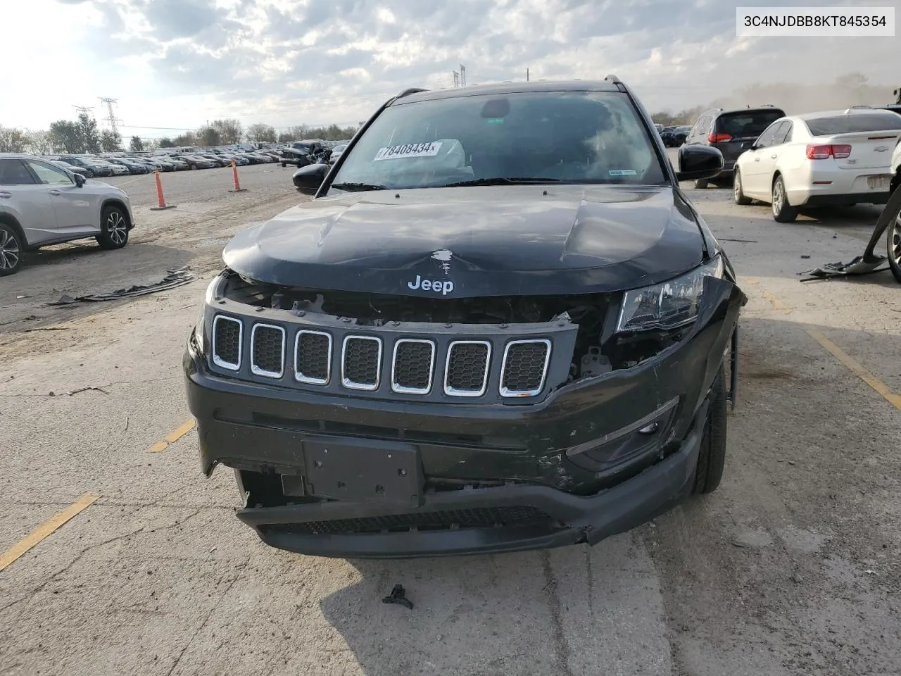 2019 Jeep Compass Latitude VIN: 3C4NJDBB8KT845354 Lot: 78408434