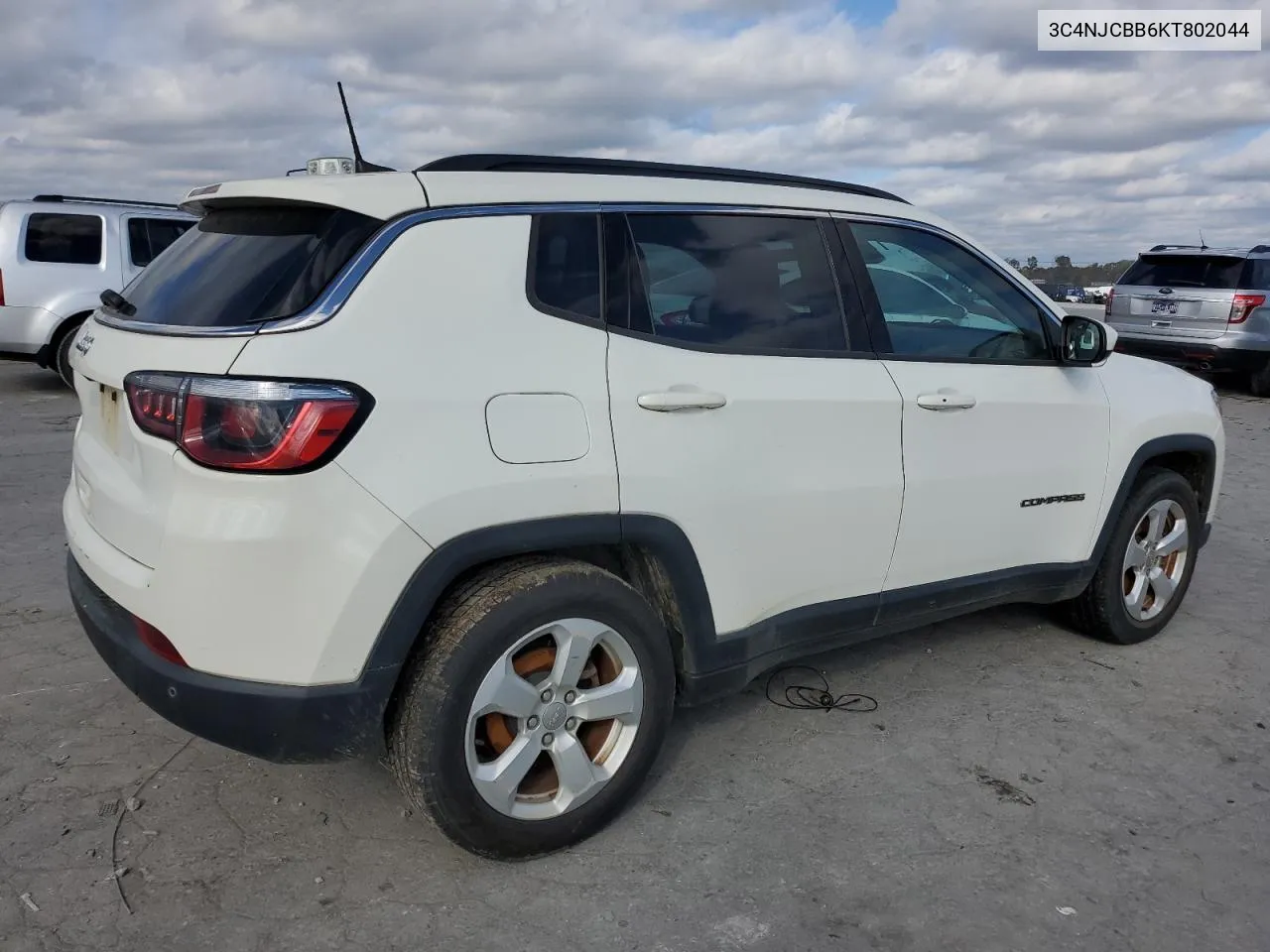 2019 Jeep Compass Latitude VIN: 3C4NJCBB6KT802044 Lot: 79113054