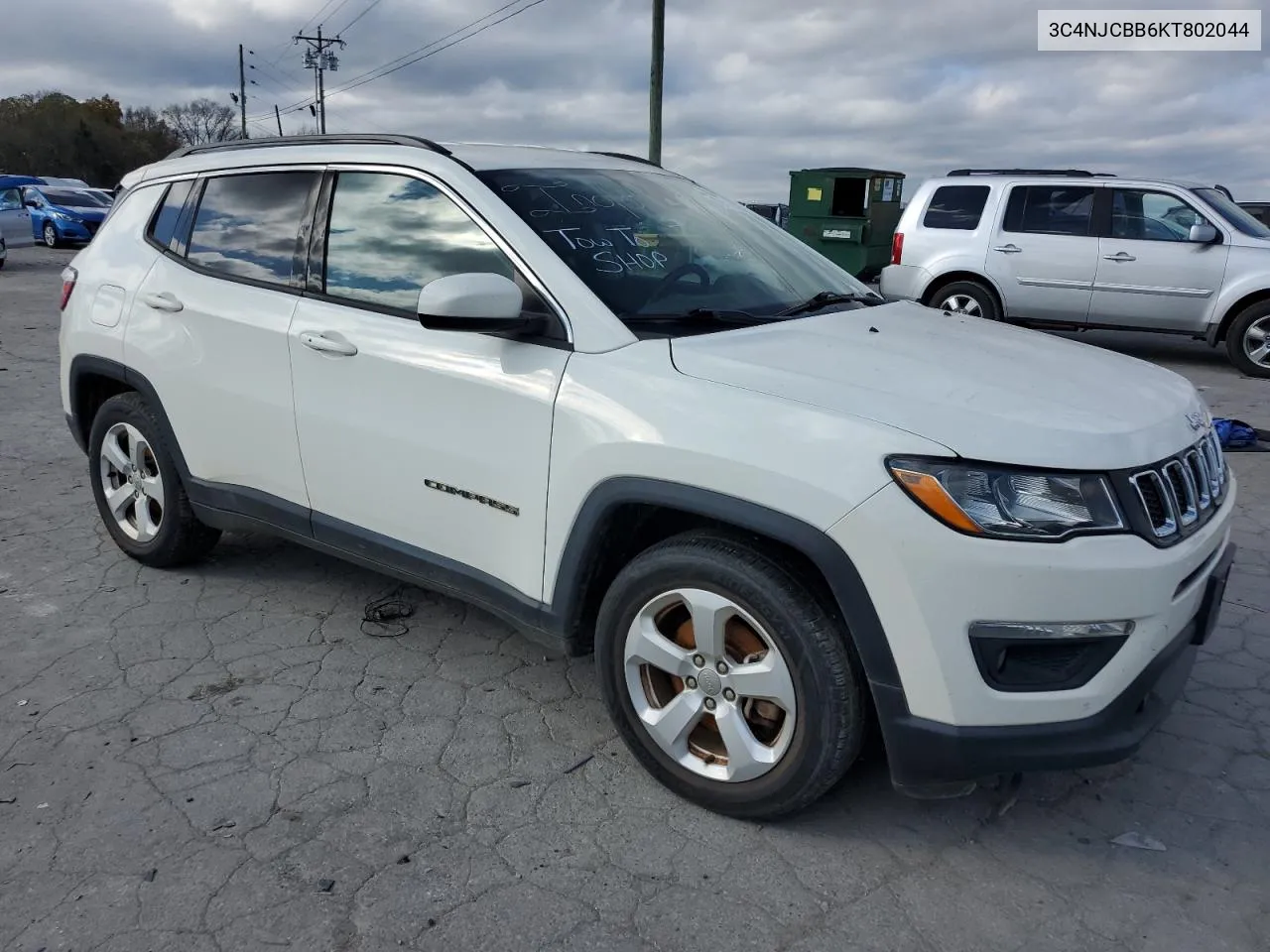 2019 Jeep Compass Latitude VIN: 3C4NJCBB6KT802044 Lot: 79113054