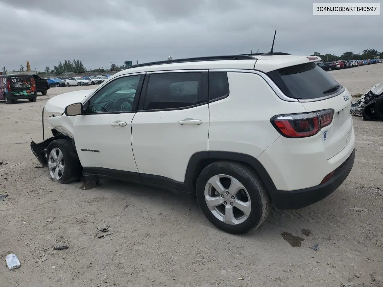 2019 Jeep Compass Latitude VIN: 3C4NJCBB6KT840597 Lot: 79409874