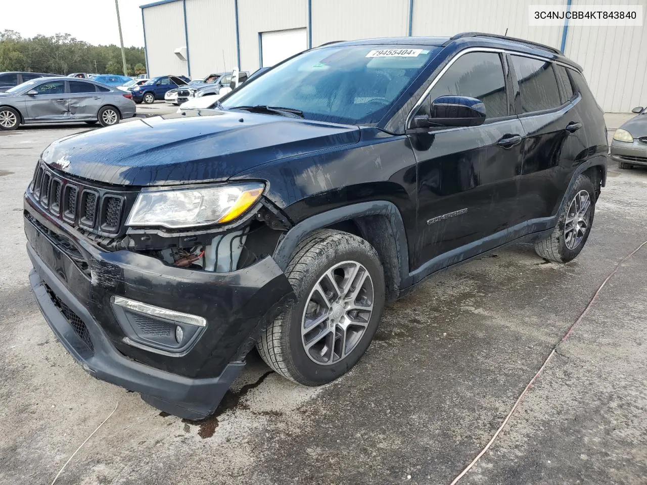 2019 Jeep Compass Latitude VIN: 3C4NJCBB4KT843840 Lot: 79455404