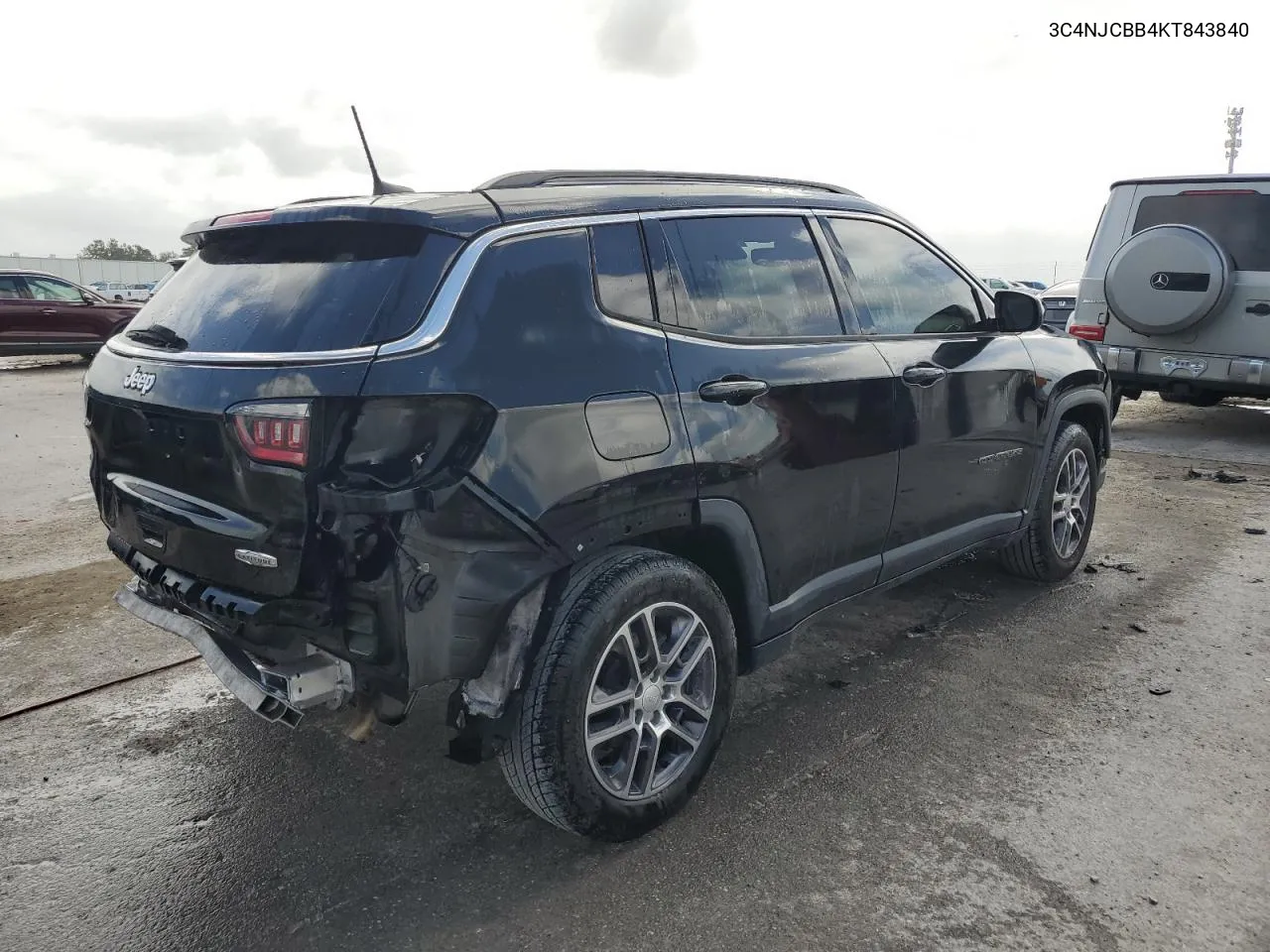 2019 Jeep Compass Latitude VIN: 3C4NJCBB4KT843840 Lot: 79455404