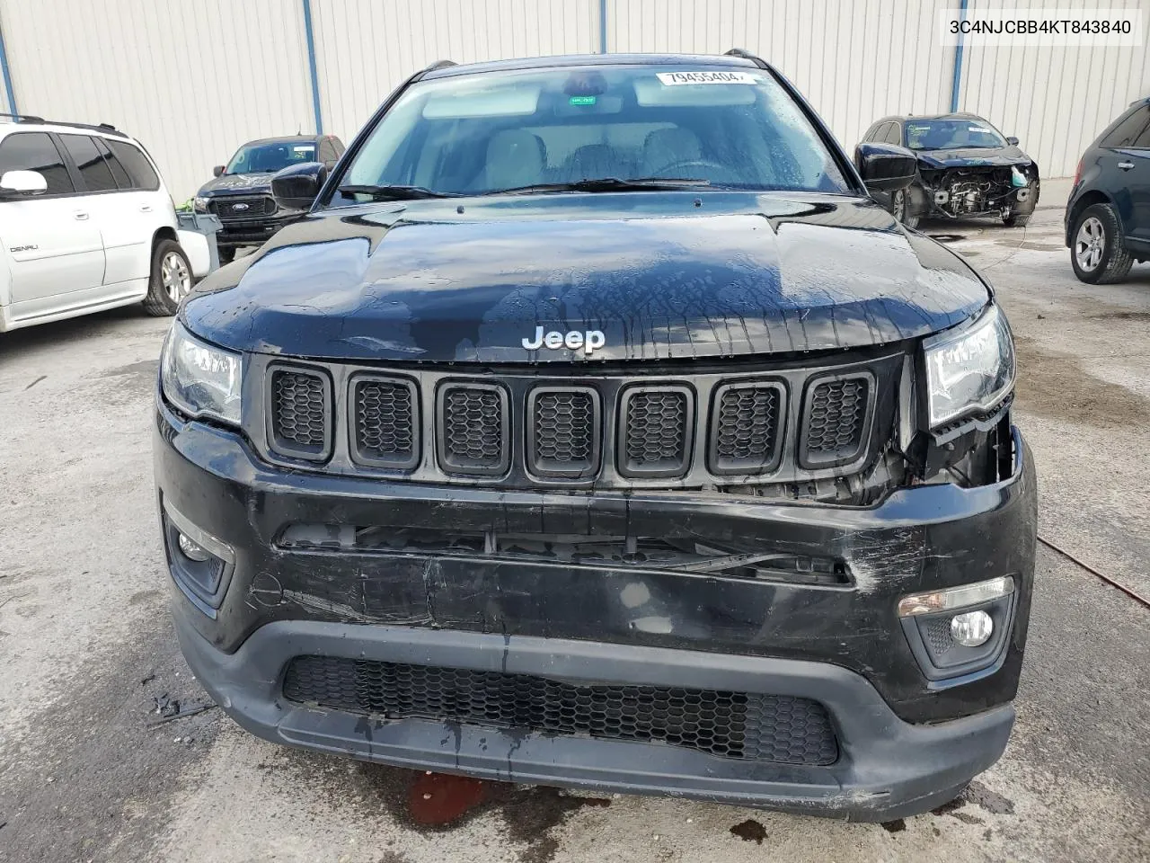 2019 Jeep Compass Latitude VIN: 3C4NJCBB4KT843840 Lot: 79455404