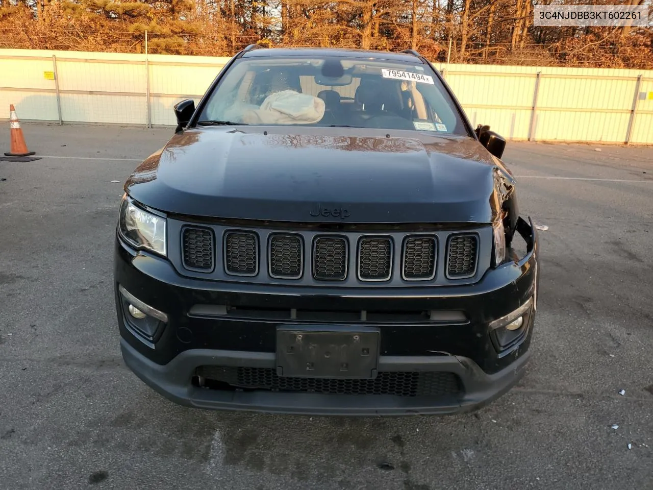 2019 Jeep Compass Latitude VIN: 3C4NJDBB3KT602261 Lot: 79541494