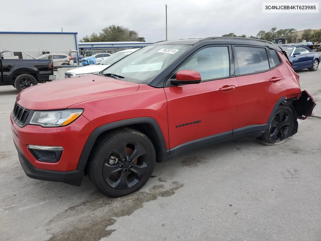 2019 Jeep Compass Latitude VIN: 3C4NJCBB4KT623985 Lot: 79628314