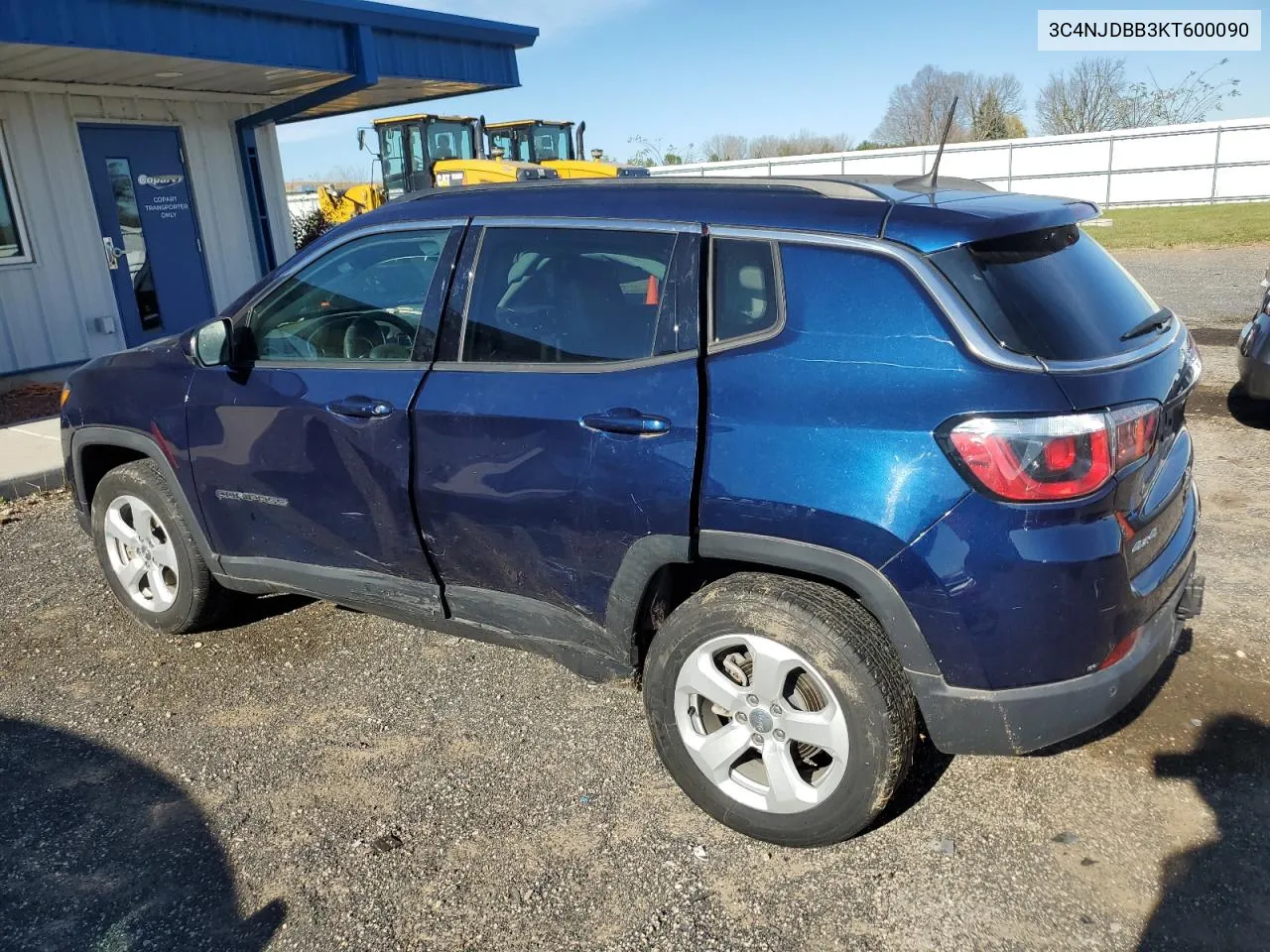 2019 Jeep Compass Latitude VIN: 3C4NJDBB3KT600090 Lot: 79781284