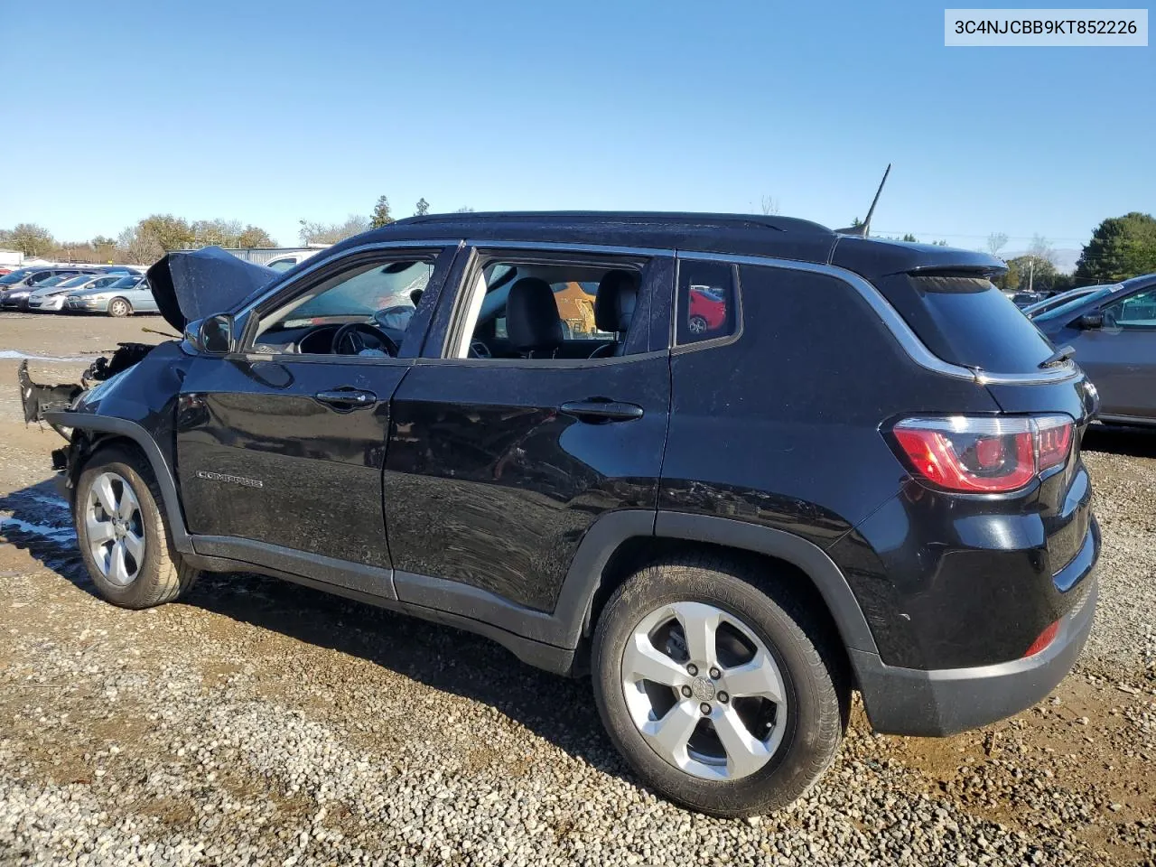 2019 Jeep Compass Latitude VIN: 3C4NJCBB9KT852226 Lot: 79924954