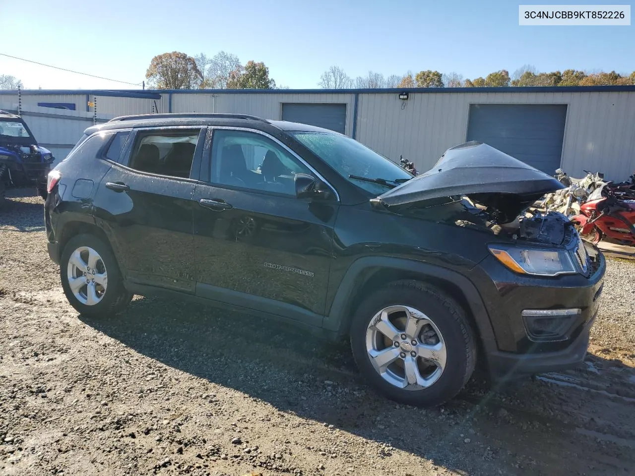 2019 Jeep Compass Latitude VIN: 3C4NJCBB9KT852226 Lot: 79924954