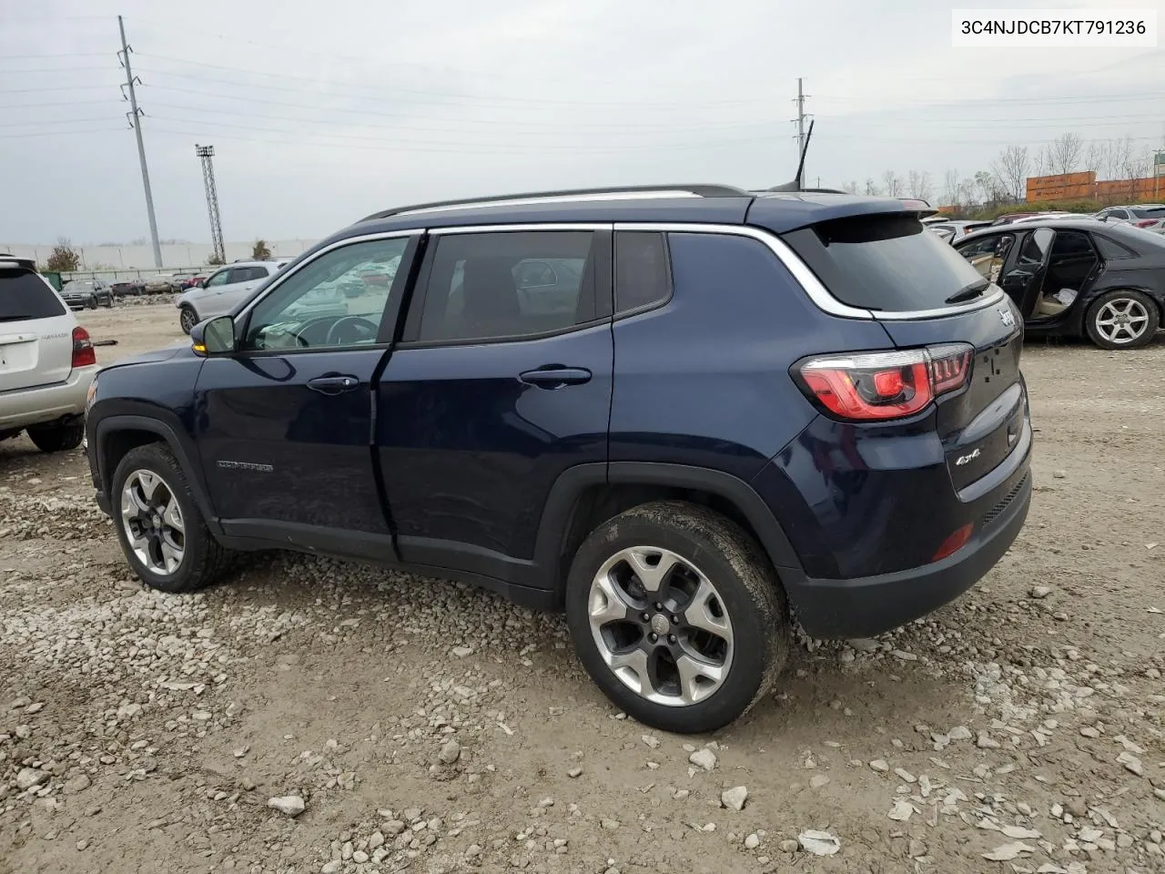 2019 Jeep Compass Limited VIN: 3C4NJDCB7KT791236 Lot: 80935824