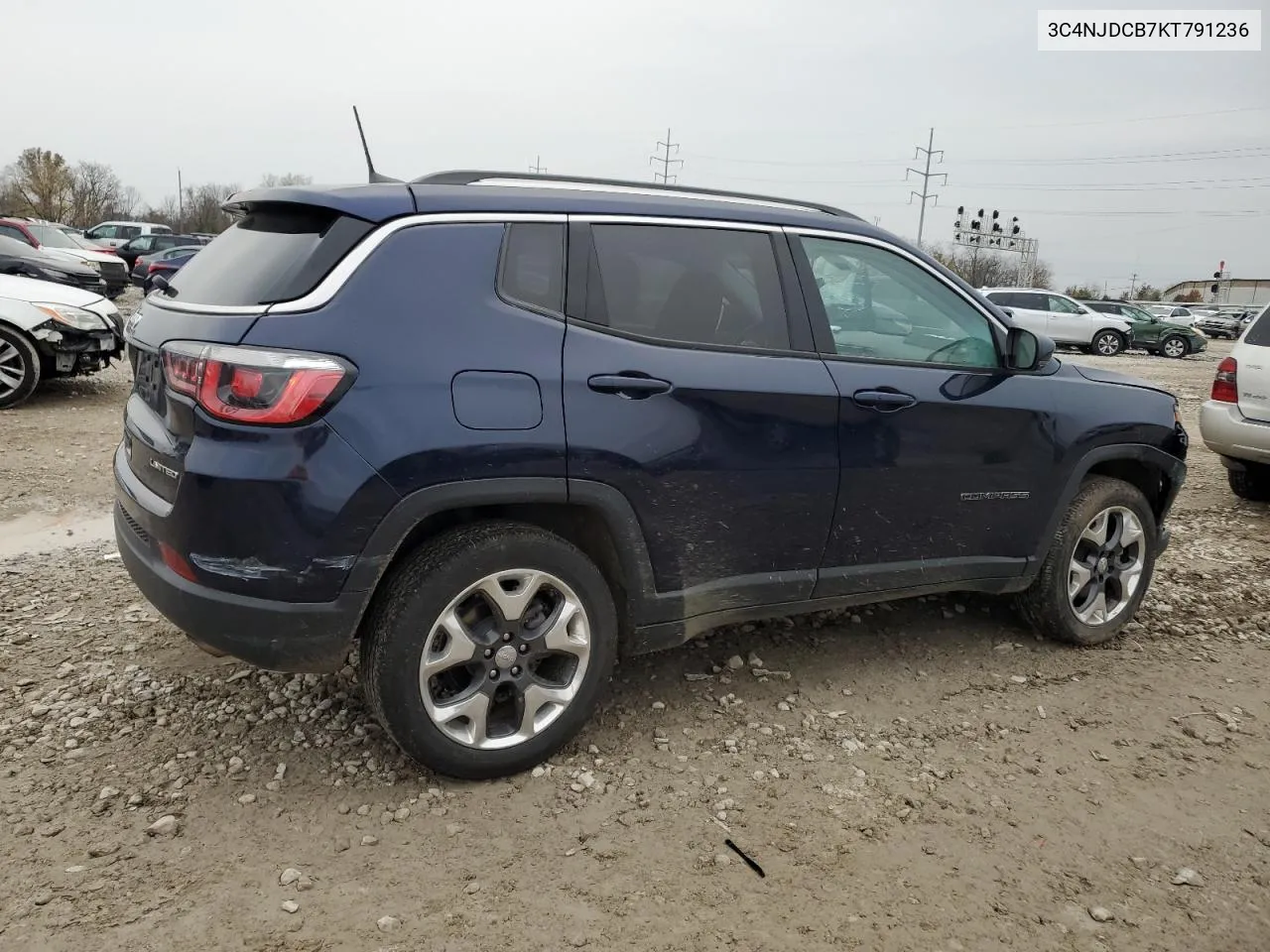 2019 Jeep Compass Limited VIN: 3C4NJDCB7KT791236 Lot: 80935824