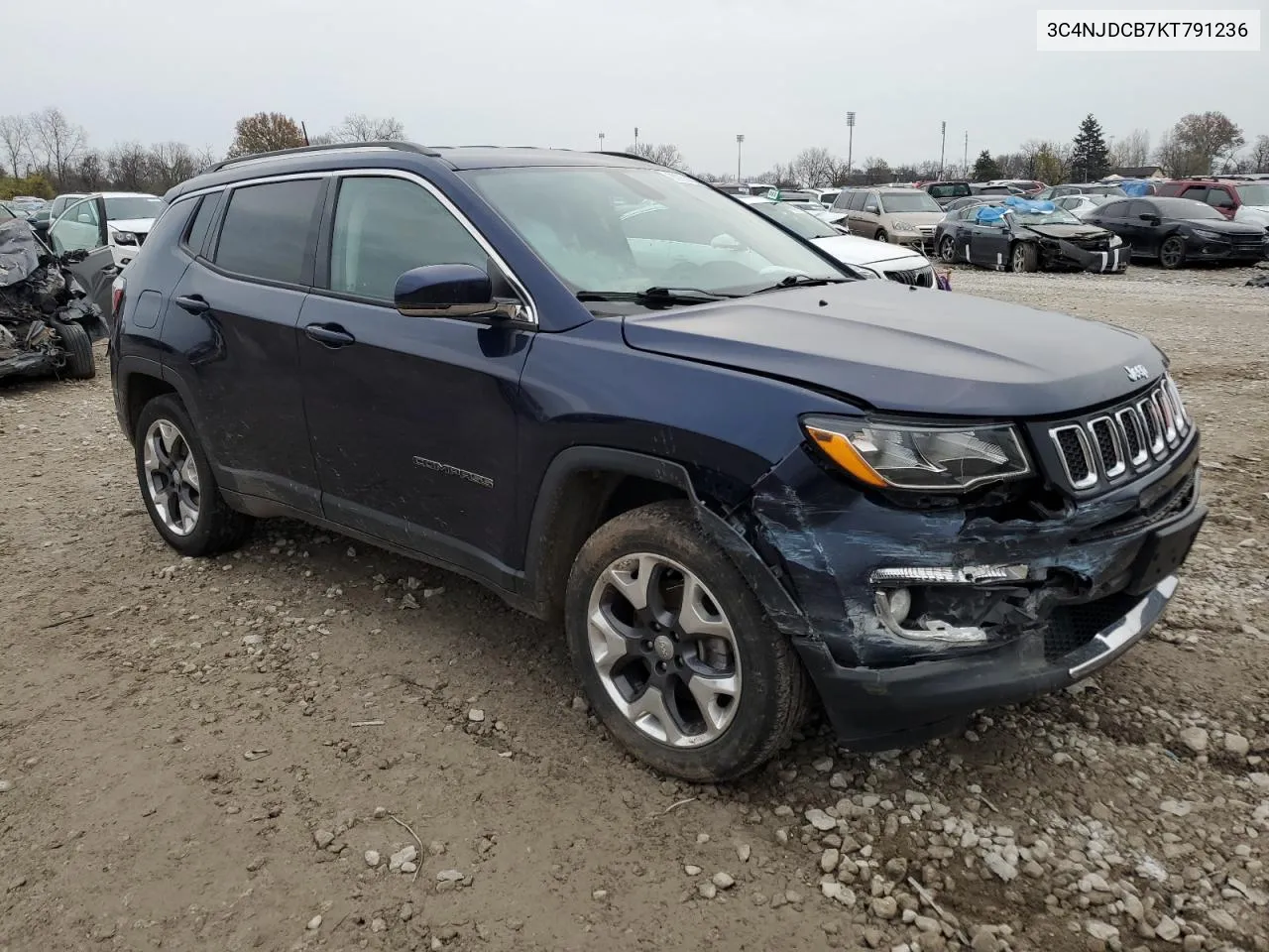 2019 Jeep Compass Limited VIN: 3C4NJDCB7KT791236 Lot: 80935824