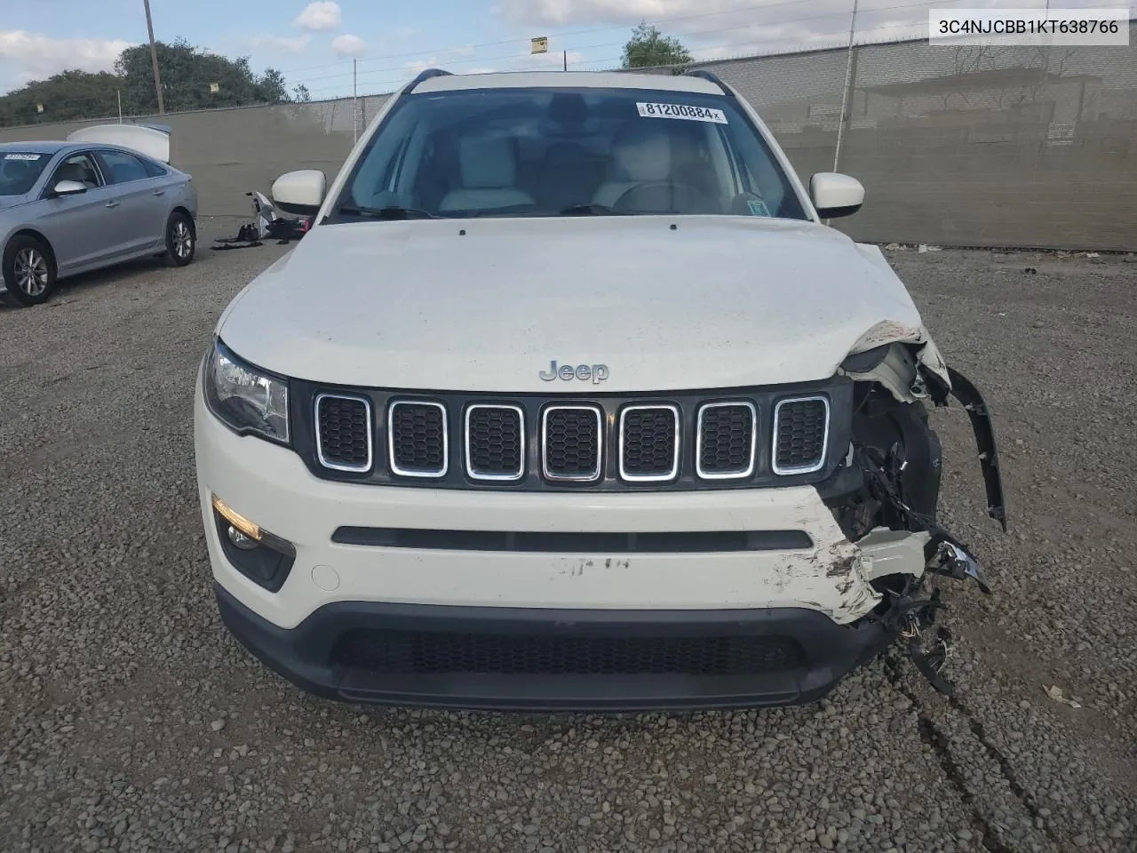 2019 Jeep Compass Latitude VIN: 3C4NJCBB1KT638766 Lot: 81200884