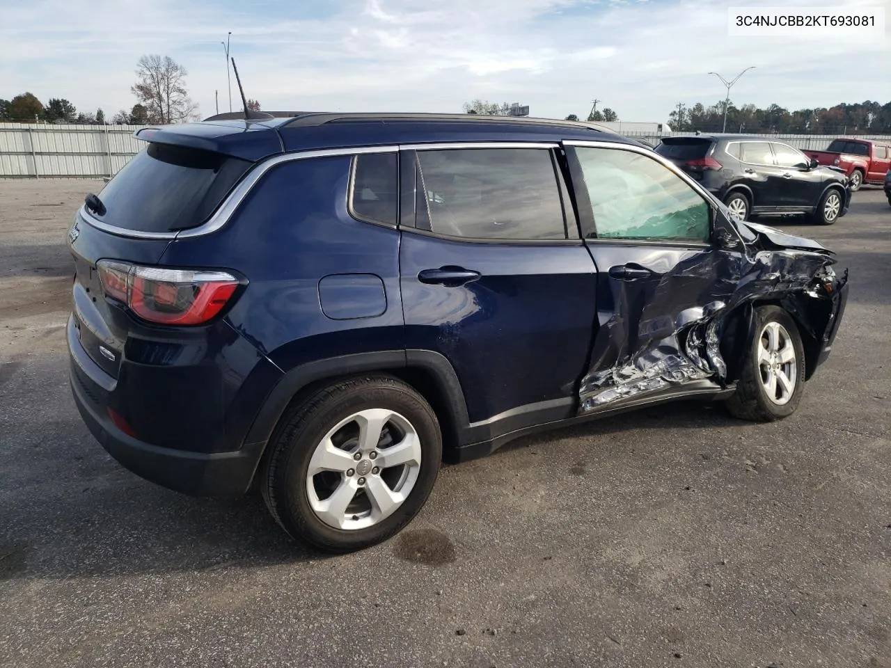 2019 Jeep Compass Latitude VIN: 3C4NJCBB2KT693081 Lot: 81232934