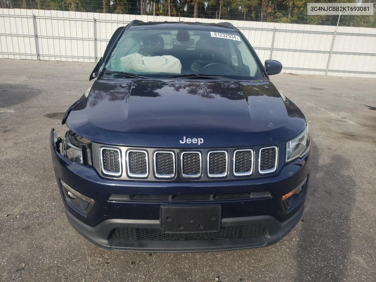 2019 Jeep Compass Latitude VIN: 3C4NJCBB2KT693081 Lot: 81232934