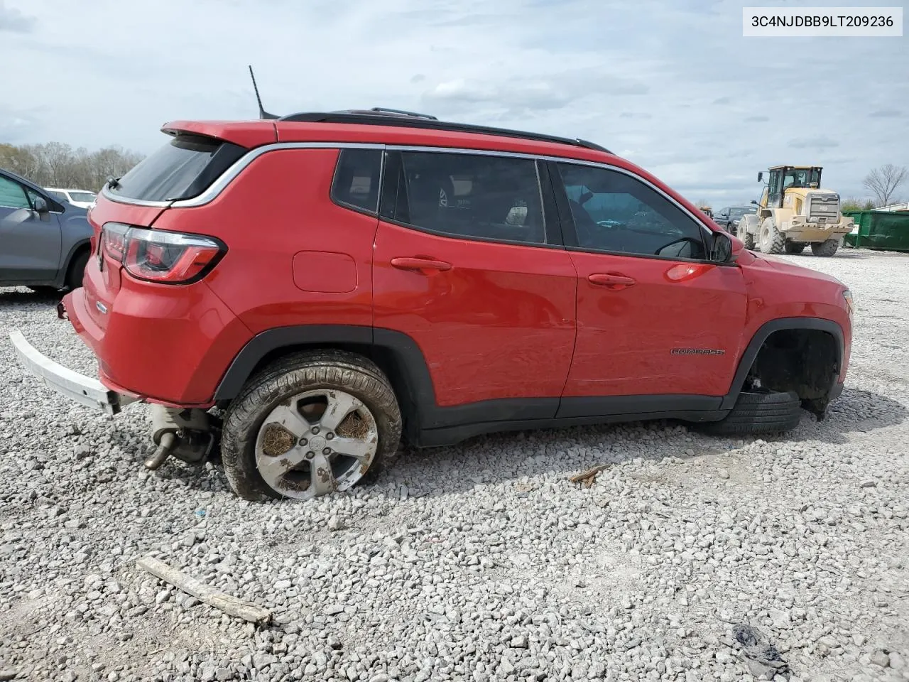 2020 Jeep Compass Latitude VIN: 3C4NJDBB9LT209236 Lot: 48158794