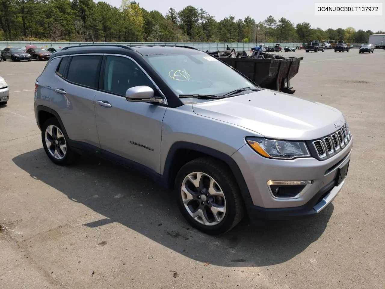 2020 Jeep Compass Limited VIN: 3C4NJDCB0LT137972 Lot: 51970353