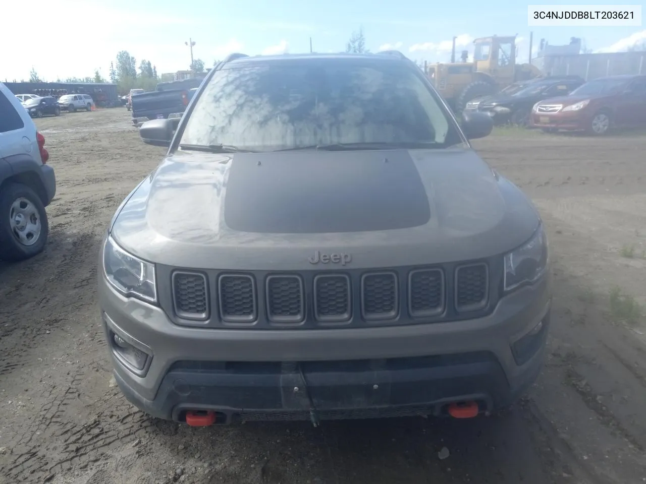 2020 Jeep Compass Trailhawk VIN: 3C4NJDDB8LT203621 Lot: 61241564