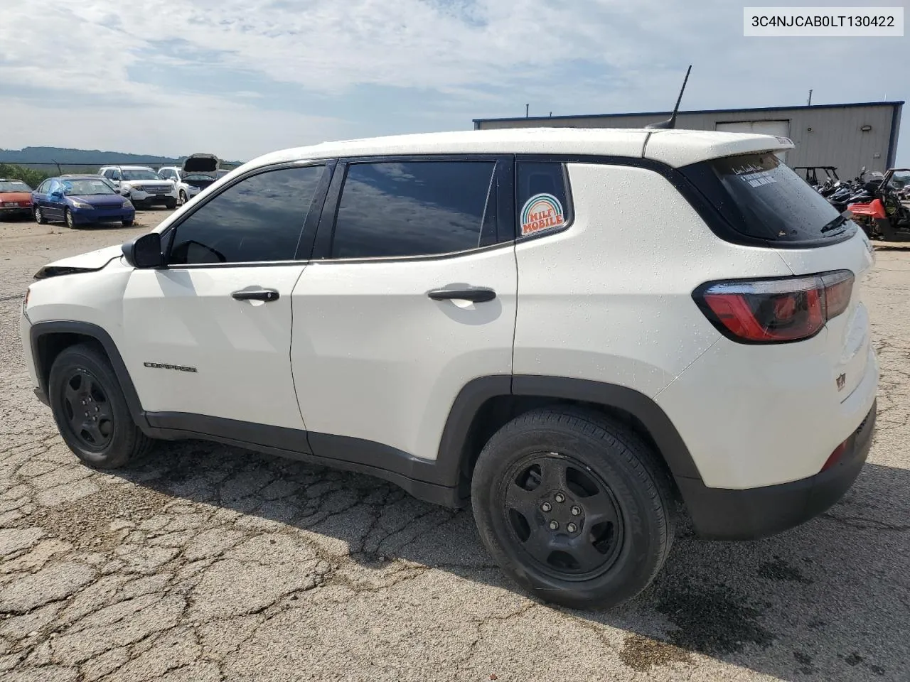 2020 Jeep Compass Sport VIN: 3C4NJCAB0LT130422 Lot: 63384024