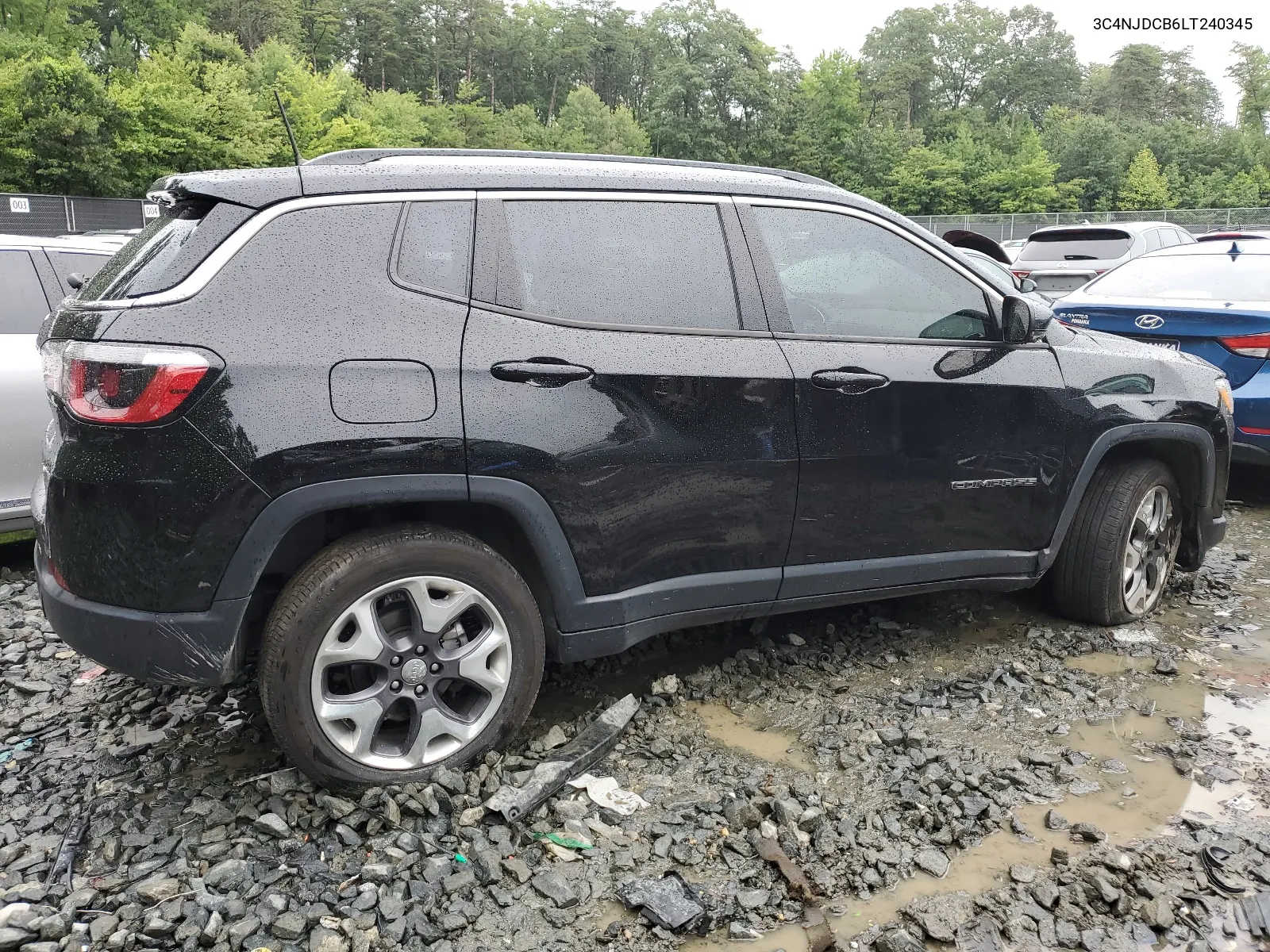 2020 Jeep Compass Limited VIN: 3C4NJDCB6LT240345 Lot: 64362684