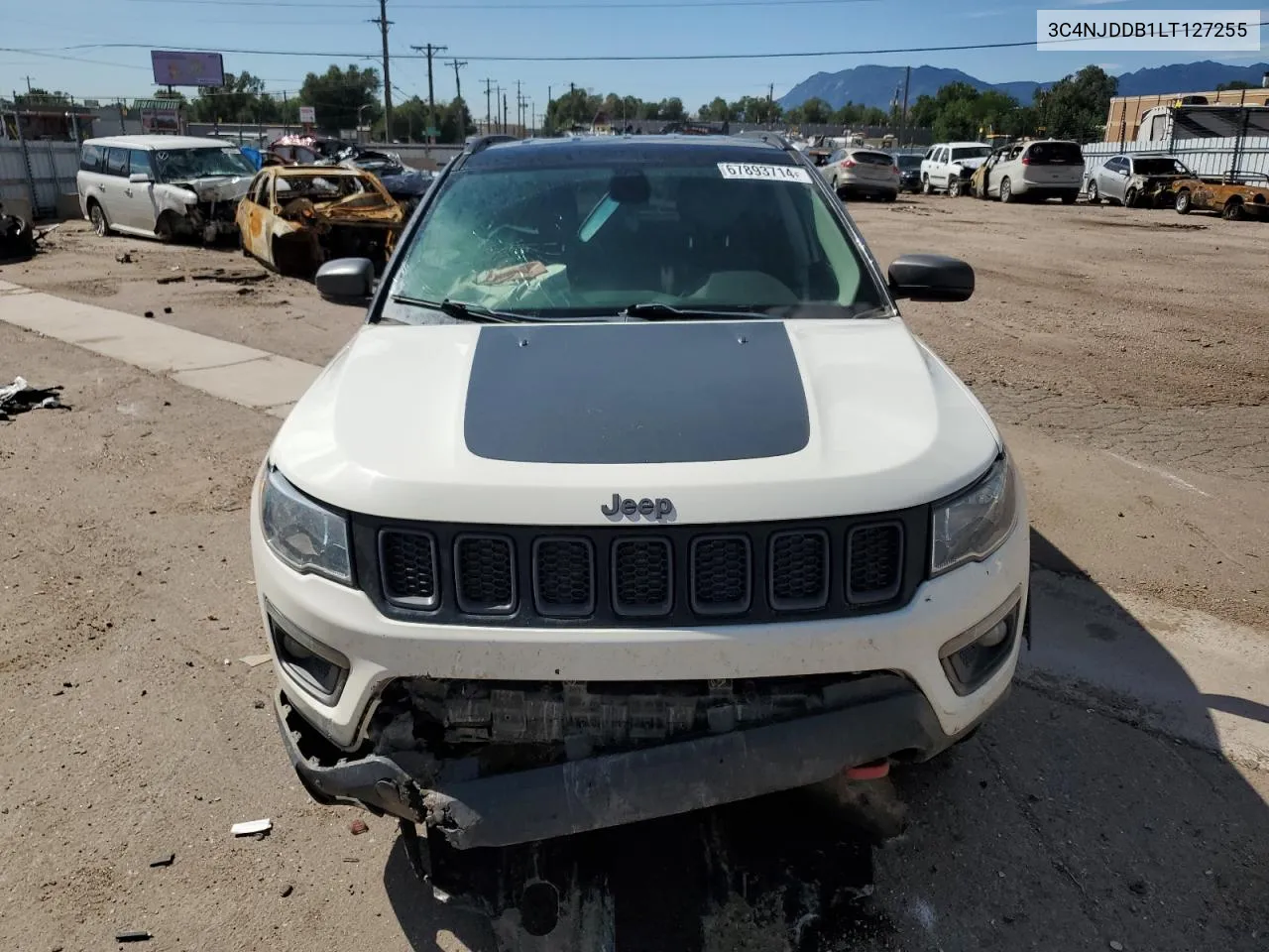 2020 Jeep Compass Trailhawk VIN: 3C4NJDDB1LT127255 Lot: 67893714