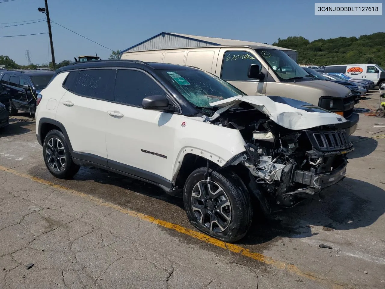 2020 Jeep Compass Trailhawk VIN: 3C4NJDDB0LT127618 Lot: 68082744