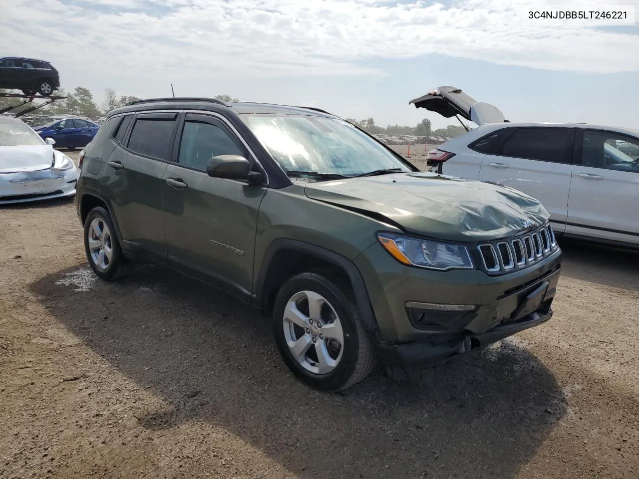 2020 Jeep Compass Latitude VIN: 3C4NJDBB5LT246221 Lot: 68753074