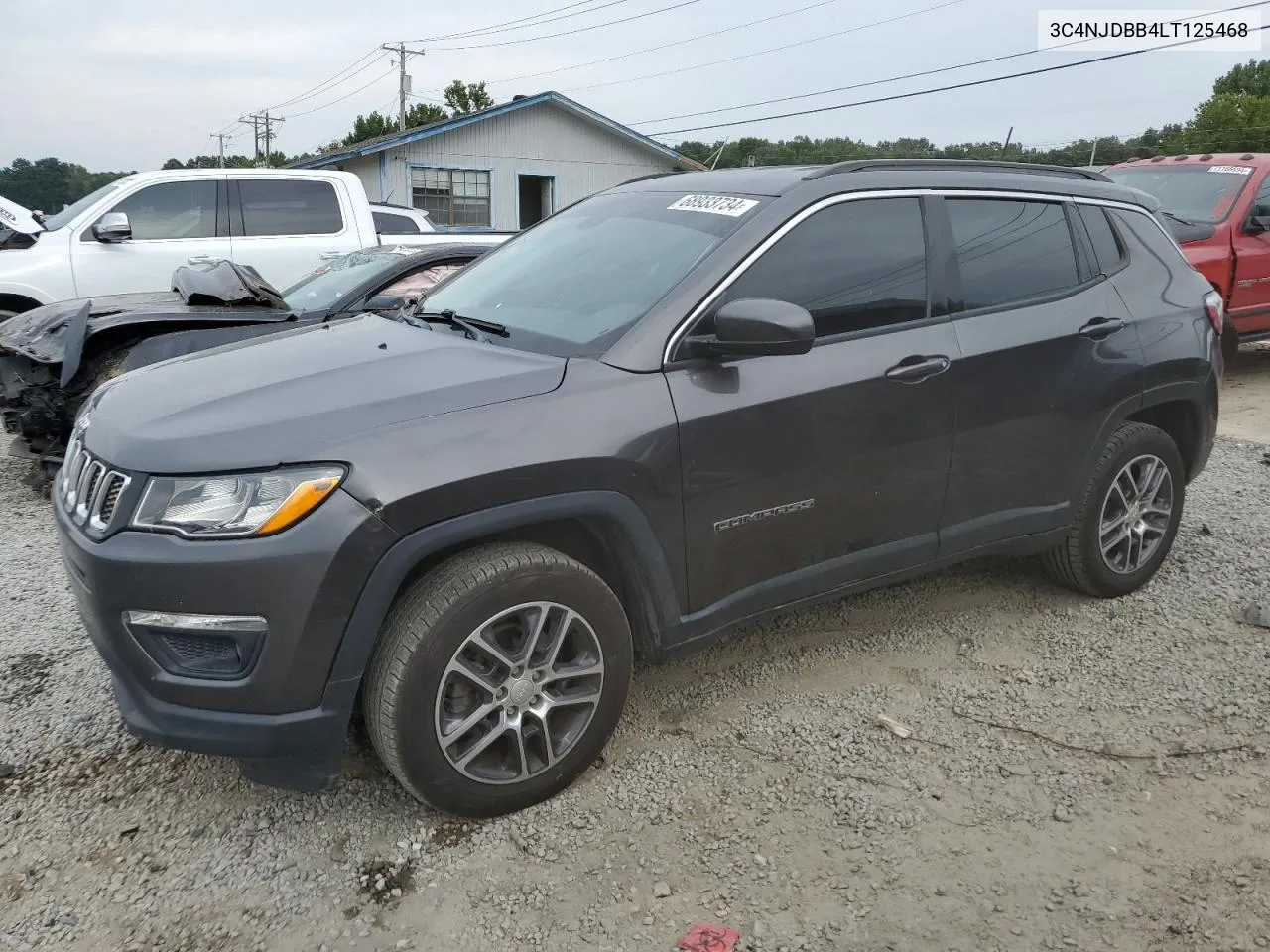 2020 Jeep Compass Latitude VIN: 3C4NJDBB4LT125468 Lot: 68933734