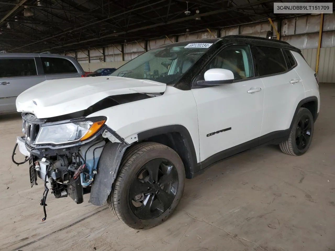 2020 Jeep Compass Latitude VIN: 3C4NJDBB9LT151709 Lot: 69120234