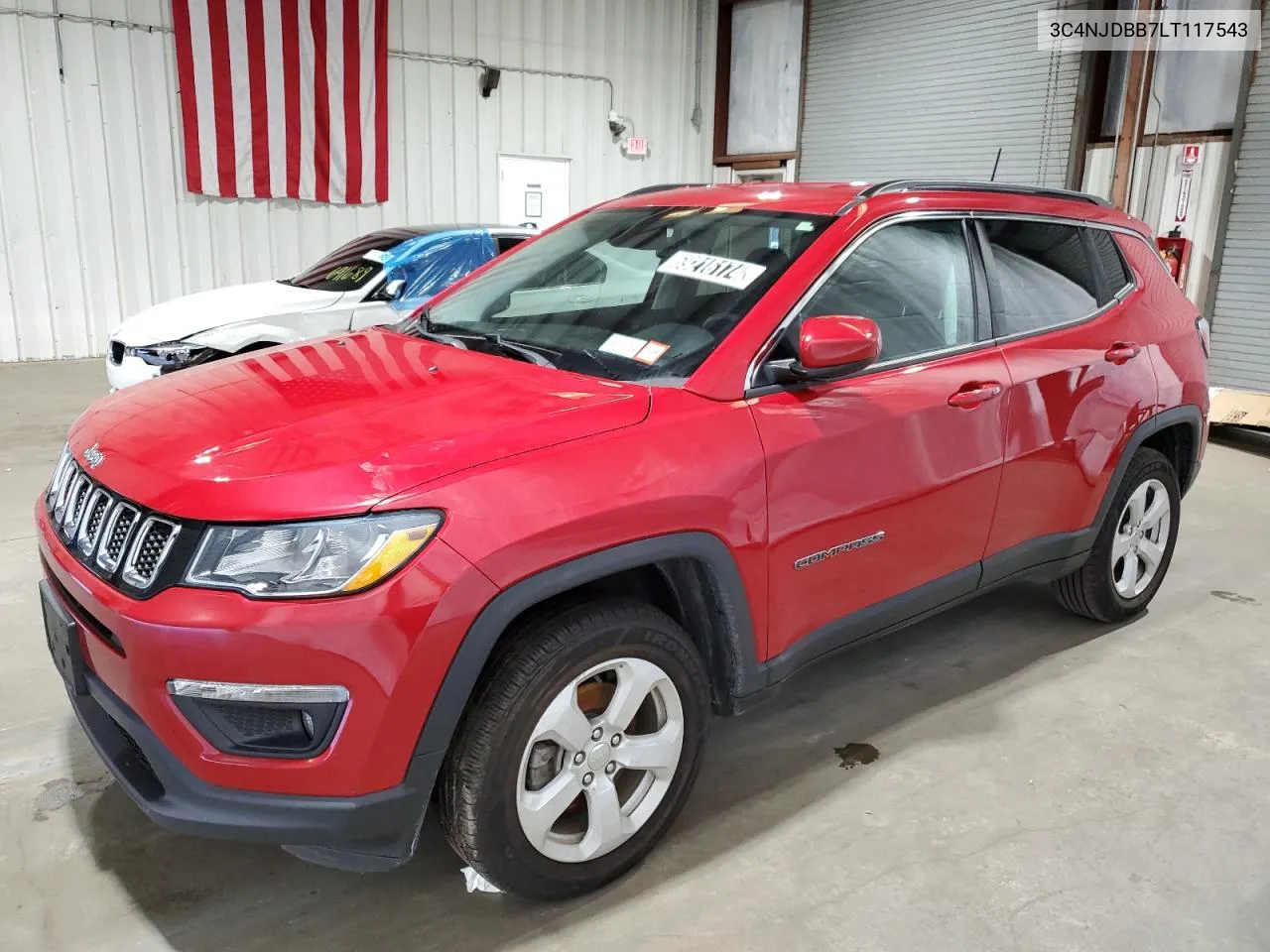 2020 Jeep Compass Latitude VIN: 3C4NJDBB7LT117543 Lot: 69216174