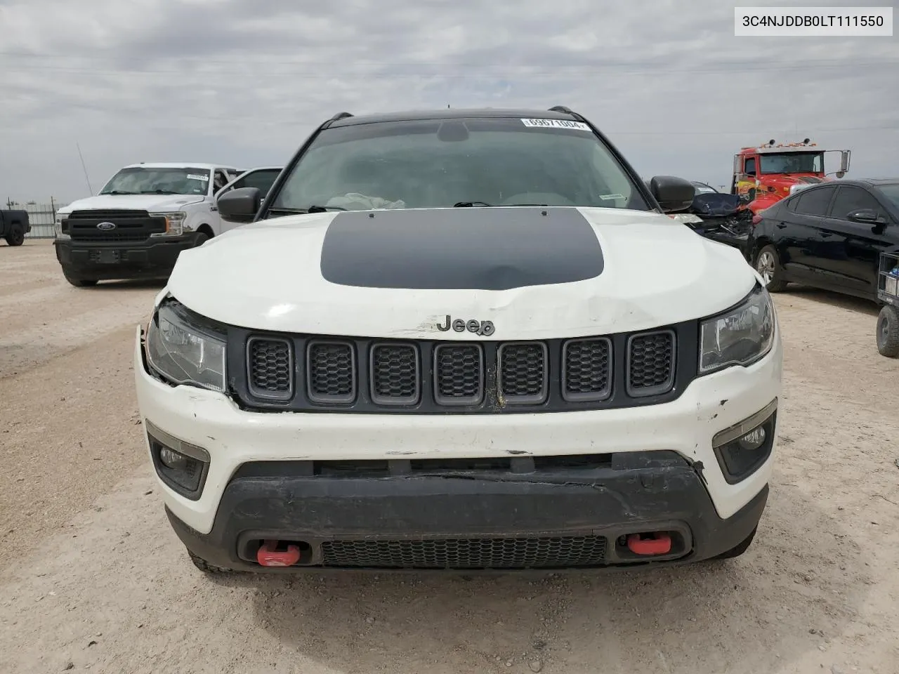 2020 Jeep Compass Trailhawk VIN: 3C4NJDDB0LT111550 Lot: 69671004