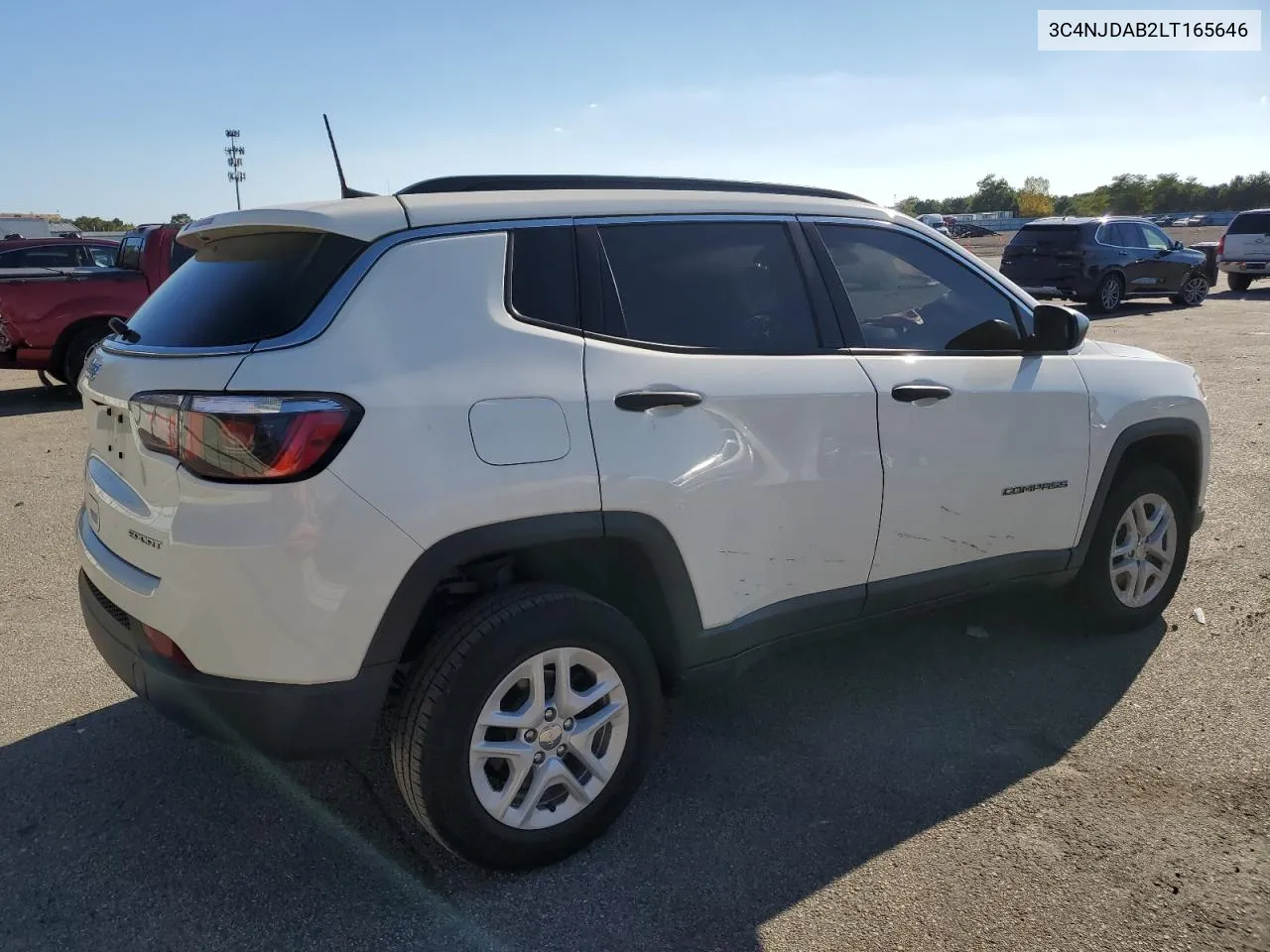 2020 Jeep Compass Sport VIN: 3C4NJDAB2LT165646 Lot: 70291464