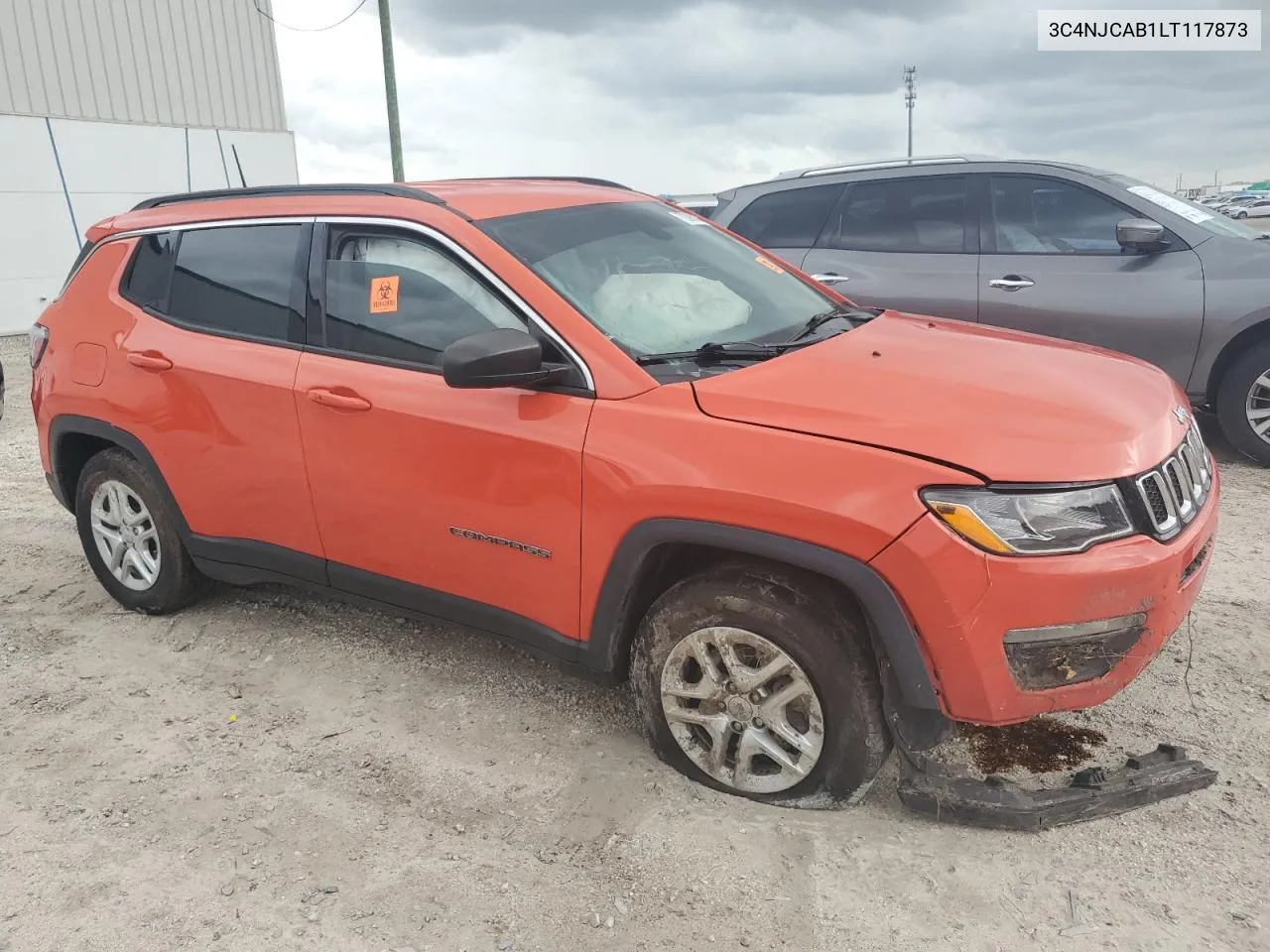 2020 Jeep Compass Sport VIN: 3C4NJCAB1LT117873 Lot: 70390064