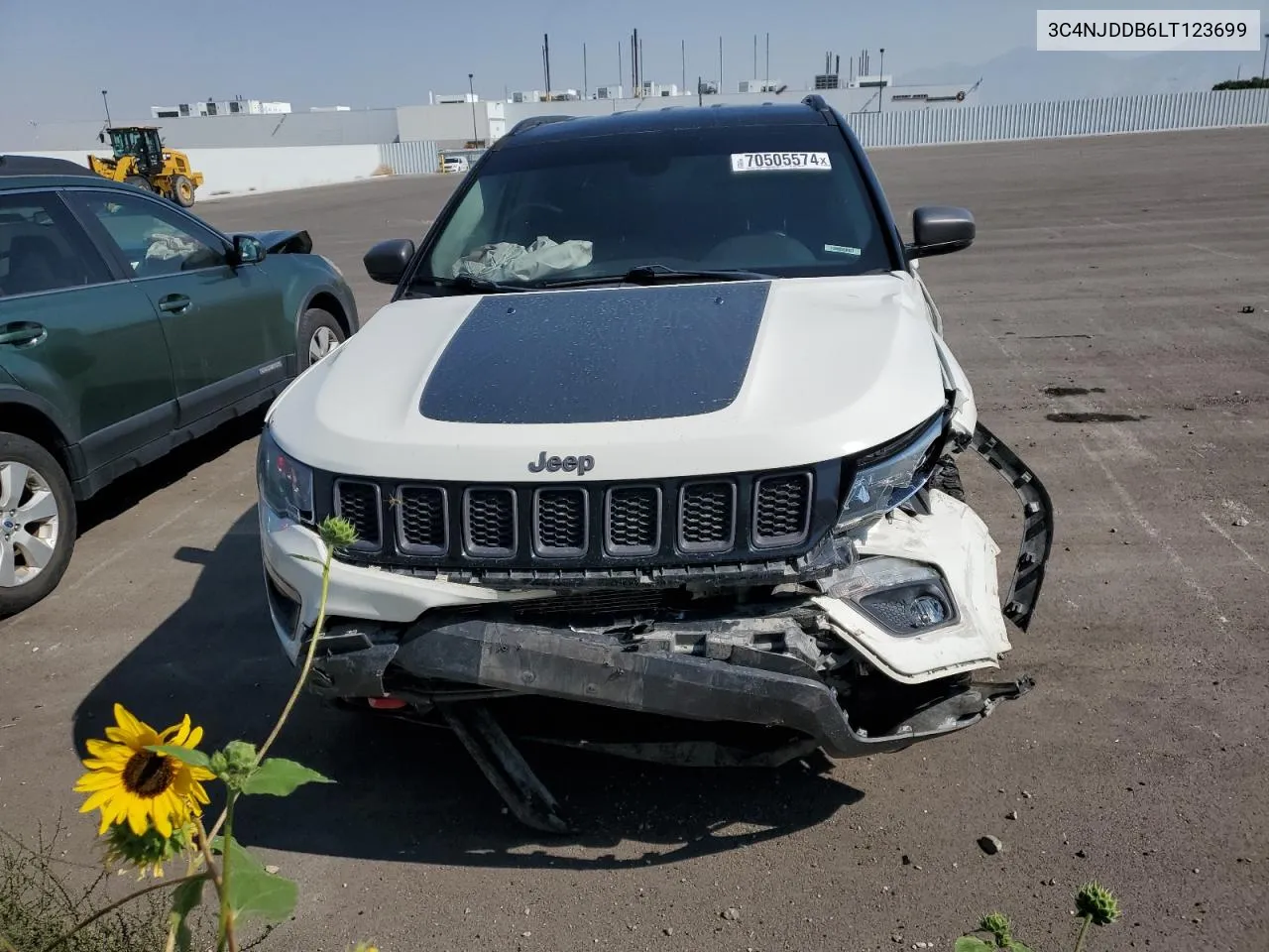 2020 Jeep Compass Trailhawk VIN: 3C4NJDDB6LT123699 Lot: 70505574