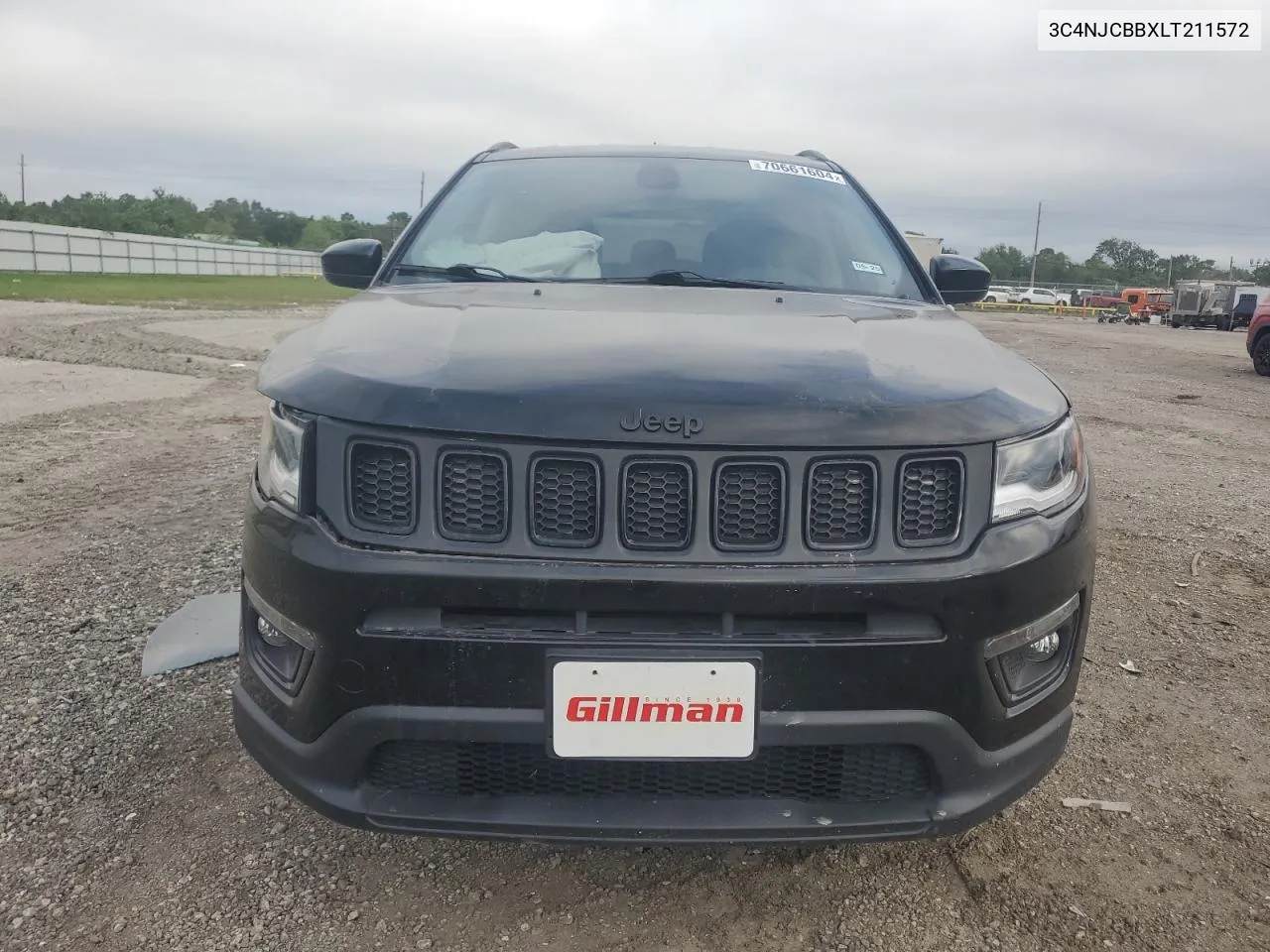 2020 Jeep Compass Latitude VIN: 3C4NJCBBXLT211572 Lot: 70661604