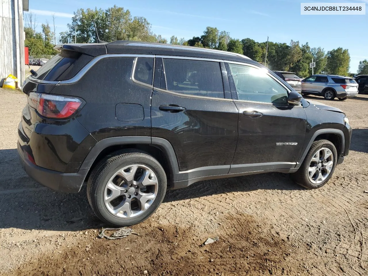 2020 Jeep Compass Limited VIN: 3C4NJDCB8LT234448 Lot: 70757714