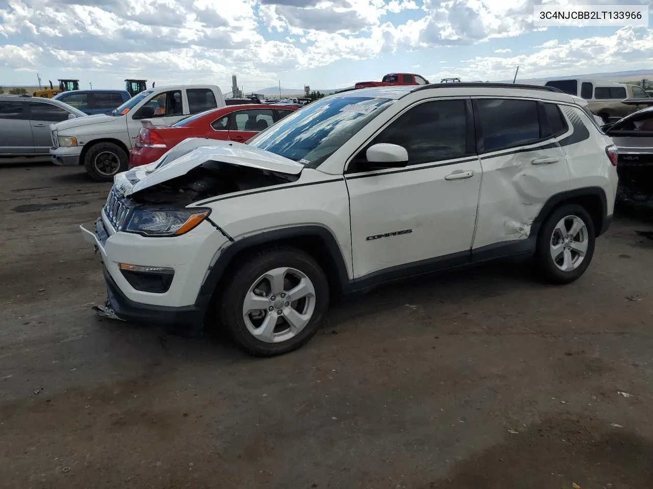 2020 Jeep Compass Latitude VIN: 3C4NJCBB2LT133966 Lot: 70925004