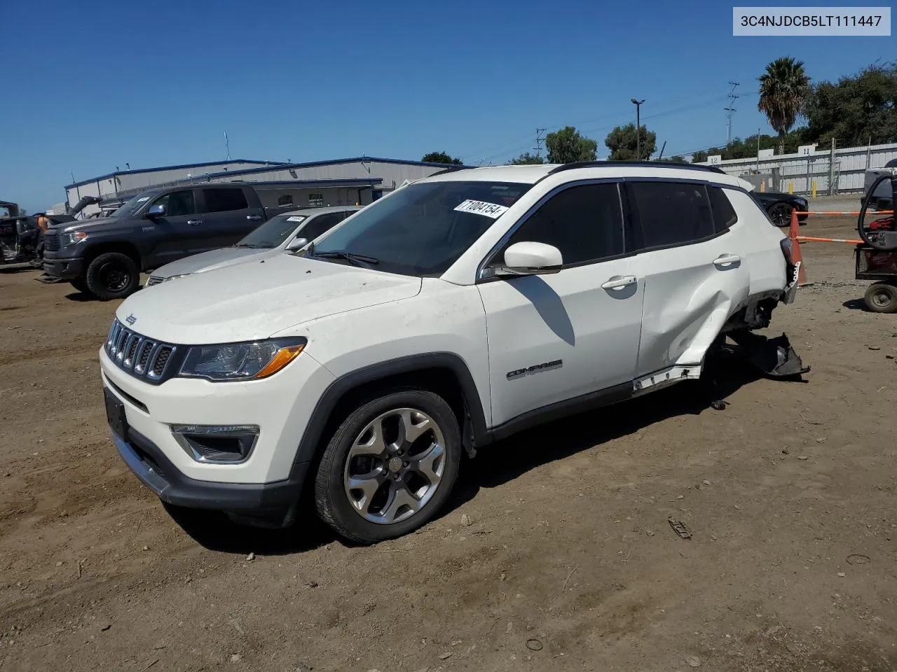 2020 Jeep Compass Limited VIN: 3C4NJDCB5LT111447 Lot: 71004154