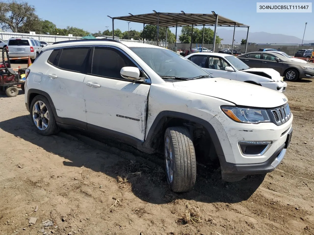 2020 Jeep Compass Limited VIN: 3C4NJDCB5LT111447 Lot: 71004154