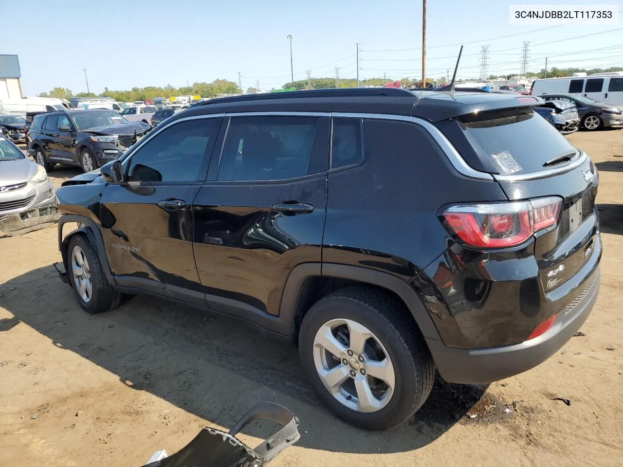 2020 Jeep Compass Latitude VIN: 3C4NJDBB2LT117353 Lot: 71452264