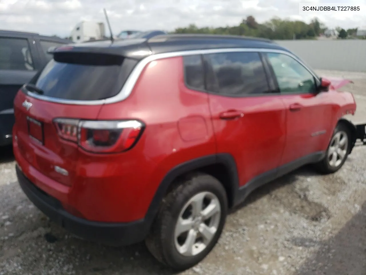 2020 Jeep Compass Latitude VIN: 3C4NJDBB4LT227885 Lot: 72814164