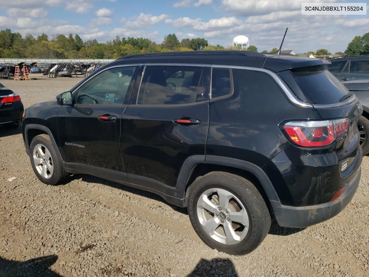 2020 Jeep Compass Latitude VIN: 3C4NJDBBXLT155204 Lot: 73524274