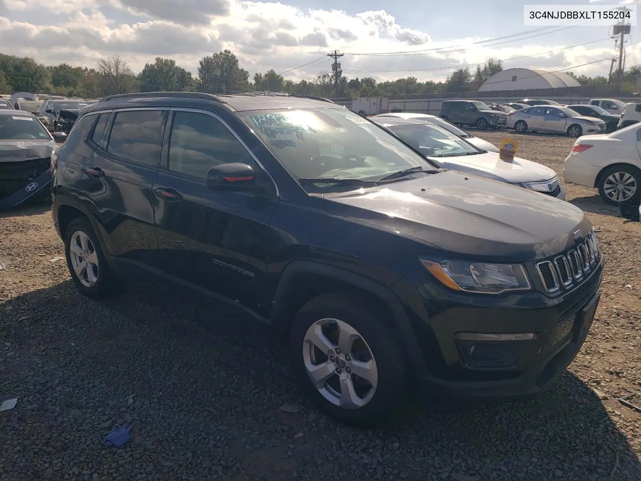 2020 Jeep Compass Latitude VIN: 3C4NJDBBXLT155204 Lot: 73524274