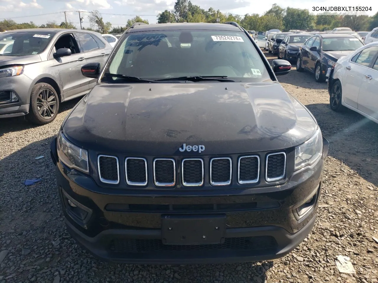 2020 Jeep Compass Latitude VIN: 3C4NJDBBXLT155204 Lot: 73524274