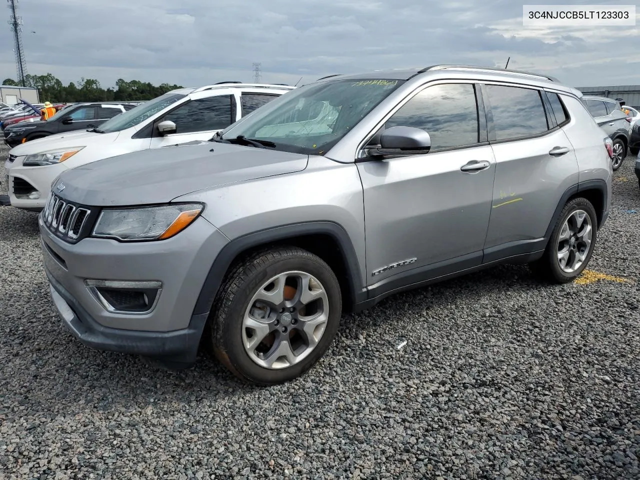 2020 Jeep Compass Limited VIN: 3C4NJCCB5LT123303 Lot: 73744864