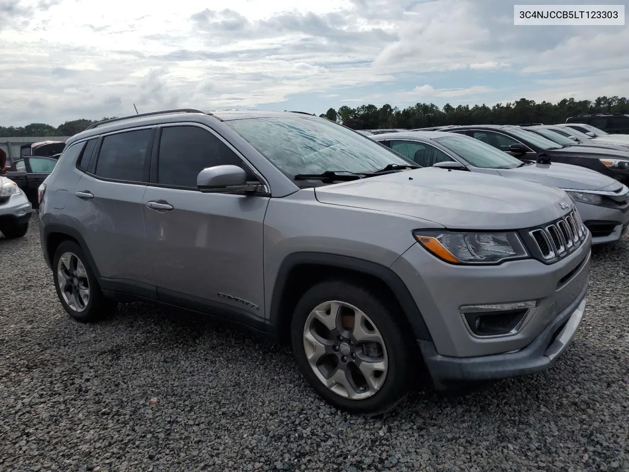 2020 Jeep Compass Limited VIN: 3C4NJCCB5LT123303 Lot: 73744864