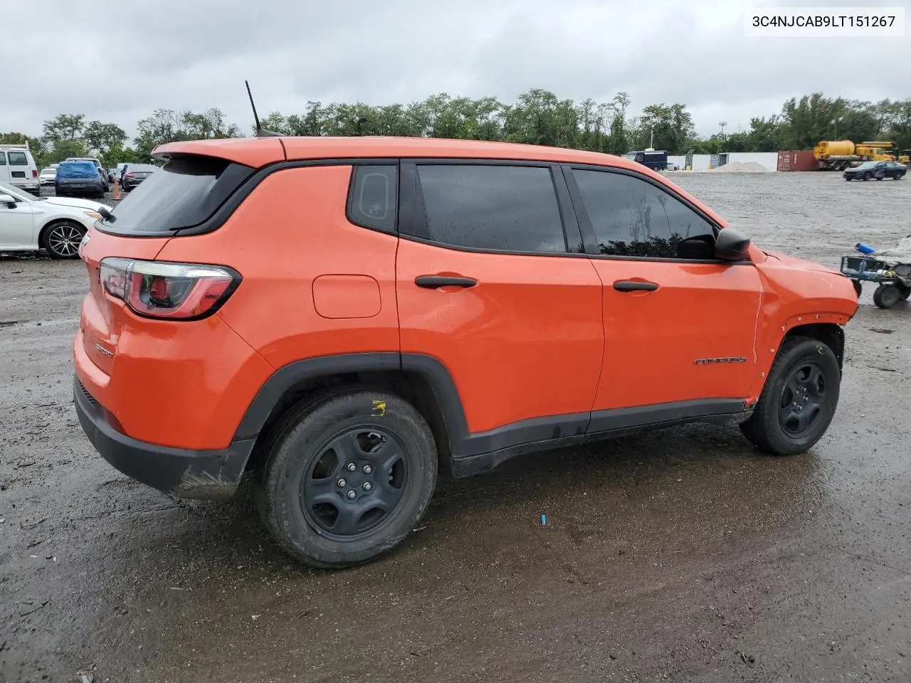 2020 Jeep Compass Sport VIN: 3C4NJCAB9LT151267 Lot: 74018194