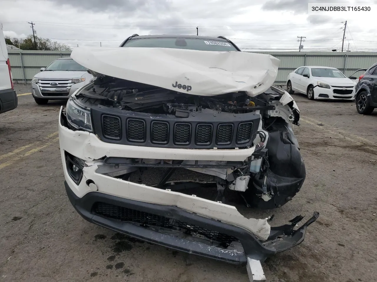 2020 Jeep Compass Latitude VIN: 3C4NJDBB3LT165430 Lot: 74082594