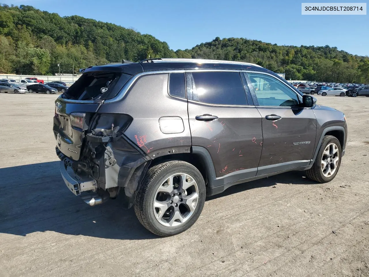 2020 Jeep Compass Limited VIN: 3C4NJDCB5LT208714 Lot: 74379944